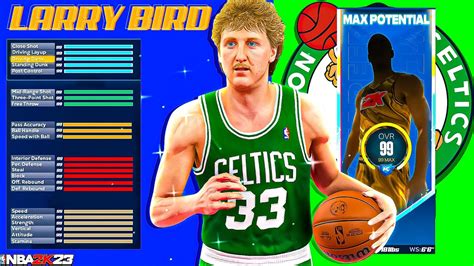 NBA 2k24 just dropped and I got yall with all the builds, gameplay and tips for until 2k25 comes out next year I got in the lab and made the best LARRY LEG. . Larry bird build 2k23